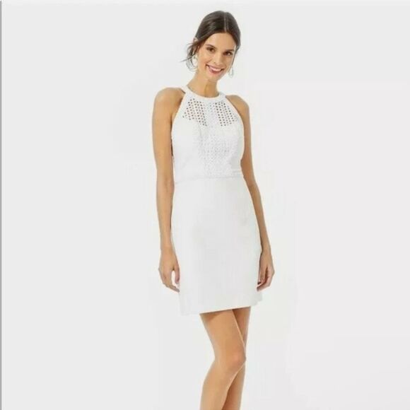 NWT Lilly Pulitzer White Charlize Shift Dress size 2 $198 - Picture 3 of 6